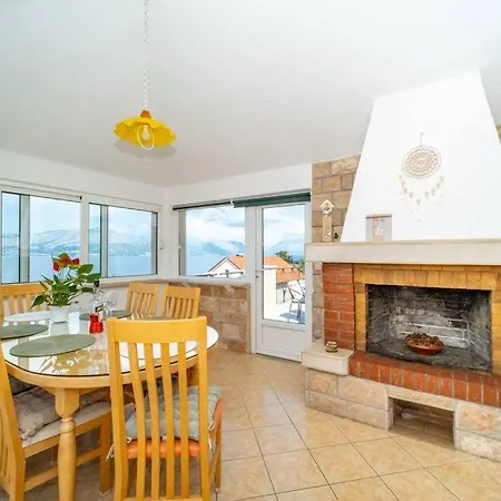 Adriatic Sea View Penthouse With Parking - 5 Min Walk To Coast Postira