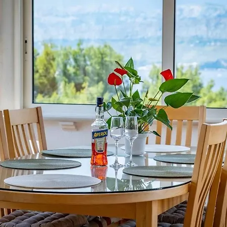 Adriatic Sea View Penthouse With Parking - 5 Min Walk To Coast Postira